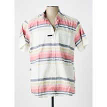 PIONEER - Chemise manches courtes rouge en coton - Homme - Taille M - Modz