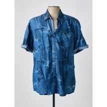 PIONEER - Chemise manches courtes bleu en coton - Homme - Taille L - Modz