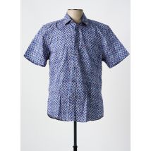 JUPITER - Chemise manches courtes bleu en coton - Homme - Taille L - Modz