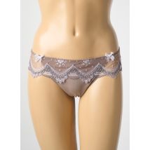 LISE CHARMEL - Tanga gris en polyamide - Femme - Taille 40 - Modz