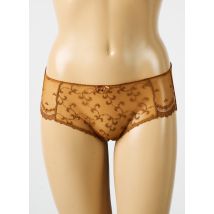 EMPREINTE - Shorty marron en polyamide - Femme - Taille 38 - Modz