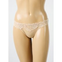 AMBRA - Tanga beige en polyamide - Femme - Taille 40 - Modz