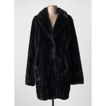 WHITE LABEL - Manteau long noir en polyester - Femme - Taille 38 - Modz