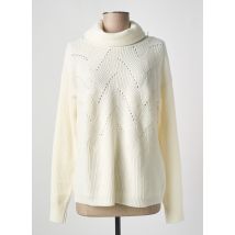ELLEMME - Pull col roulé beige en polyamide - Femme - Taille 42 - Modz