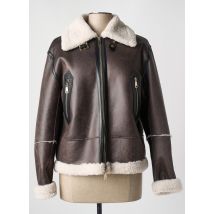 WHITE LABEL - Manteau court gris en polyester - Femme - Taille 46 - Modz