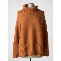 MARBLE - Pull col roulé marron en acrylique - Femme - Taille 48 - Modz