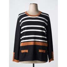 MARBLE - T-shirt noir en viscose - Femme - Taille 48 - Modz