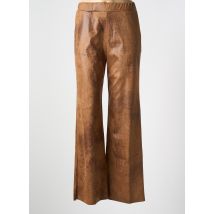 TINTA STYLE - Pantalon flare marron en polyester - Femme - Taille 42 - Modz