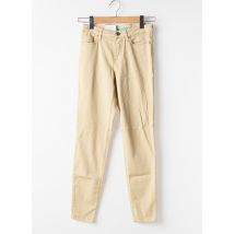 LCDN - Pantalon slim beige en coton - Femme - Taille 36 - Modz