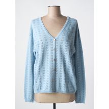 BREIZH ANGEL - Gilet manches longues bleu en coton - Femme - Taille 40 - Modz