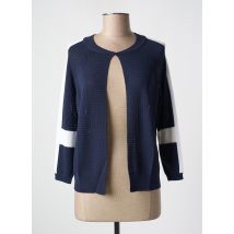 GEISHA - Gilet manches longues bleu en viscose - Femme - Taille 36 - Modz