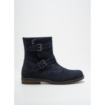 REQINS - Bottines/Boots bleu en cuir - Femme - Taille 37 - Modz