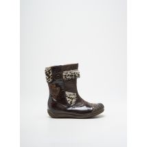 GBB - Bottes marron en cuir enduit - Fille - Taille 34 - Modz