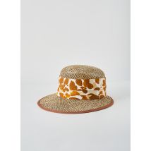 SEEBERGER - Chapeau marron en autre matiere - Femme - Taille 54 - Modz