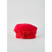 SHANTIK - Bonnet rouge en coton - Femme - Taille 54 - Modz
