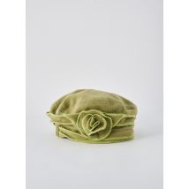 SHANTIK - Bonnet vert en coton - Femme - Taille 52 - Modz