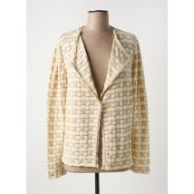 ALDOMARTINS - Gilet manches longues beige en coton - Femme - Taille 44 - Modz
