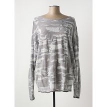 SARAH PACINI - Pull gris en lin - Femme - Taille 36 - Modz