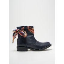 GOODSTEP - Bottines/Boots bleu en cuir - Femme - Taille 37 - Modz