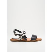 KALEO - Sandales/Nu pieds noir en cuir - Femme - Taille 38 - Modz