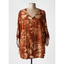 PIMENT ROUGE - Blouse marron en viscose - Femme - Taille 42 - Modz