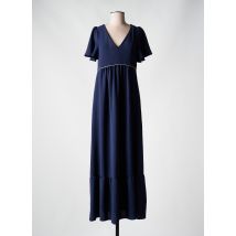 RUE DES ABBESSES - Robe longue bleu en polyester - Femme - Taille 36 - Modz