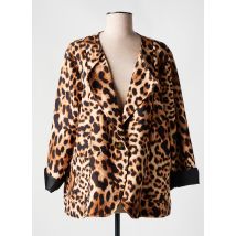 PIMENT ROUGE - Blazer marron en polyester - Femme - Taille 52 - Modz