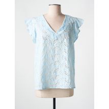 BY ONE - Blouse bleu en coton - Femme - Taille 40 - Modz