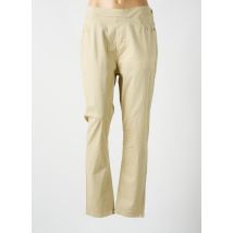 PIMENT ROUGE - Jegging beige en coton - Femme - Taille 42 - Modz