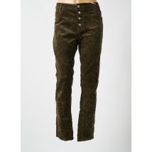 KAROSTAR - Pantalon slim vert en coton - Femme - Taille 48 - Modz