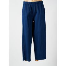 LUK AP - Pantalon 7/8 bleu en coton - Femme - Taille 38 - Modz