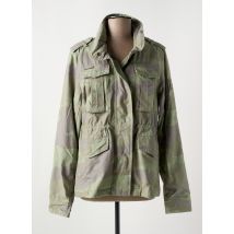 SUPERDRY - Blouson vert en coton - Femme - Taille 40 - Modz