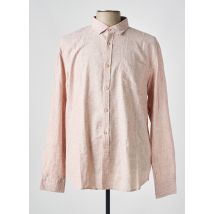 DSTREZZED - Chemise manches longues rouge en lin - Homme - Taille XL - Modz