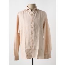 DSTREZZED - Chemise manches longues beige en lin - Homme - Taille M - Modz