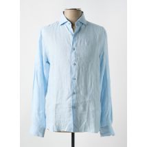 DSTREZZED - Chemise manches longues bleu en lin - Homme - Taille XL - Modz