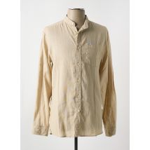 PEPE JEANS - Chemise manches longues beige en lin - Homme - Taille S - Modz