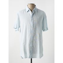 PEPE JEANS - Chemise manches courtes bleu en lin - Homme - Taille M - Modz