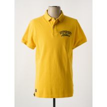 SUPERDRY - Polo jaune en coton - Homme - Taille M - Modz