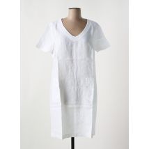LE BOUDOIR D'EDOUARD - Robe mi-longue blanc en lin - Femme - Taille 40 - Modz