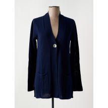 LE BOUDOIR D'EDOUARD - Gilet manches longues bleu en coton - Femme - Taille 36 - Modz