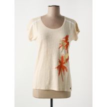 LE BOUDOIR D'EDOUARD - T-shirt beige en lin - Femme - Taille 42 - Modz