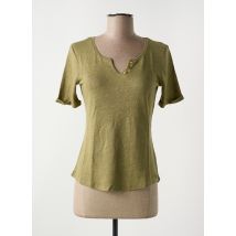 LE BOUDOIR D'EDOUARD - T-shirt vert en lin - Femme - Taille 38 - Modz