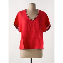 LE BOUDOIR D'EDOUARD - Blouse rouge en lin - Femme - Taille 36 - Modz