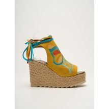 ANGEL DE LA GUARDA - Sandales/Nu pieds jaune en cuir - Femme - Taille 37 - Modz