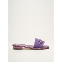 MODA POSITANO - Mules/Sabots violet en cuir - Femme - Taille 38 - Modz