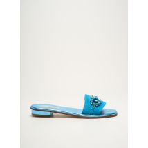 MODA POSITANO - Mules/Sabots bleu en cuir - Femme - Taille 40 - Modz