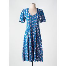 BLUTSGESCHWISTER - Robe mi-longue bleu en coton - Femme - Taille 36 - Modz