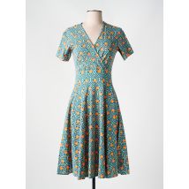 BLUTSGESCHWISTER - Robe mi-longue vert en coton - Femme - Taille 36 - Modz