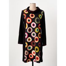 DOLCEZZA - Robe mi-longue noir en coton - Femme - Taille 42 - Modz