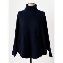 LEO & UGO - Pull col roulé bleu en laine - Femme - Taille 40 - Modz